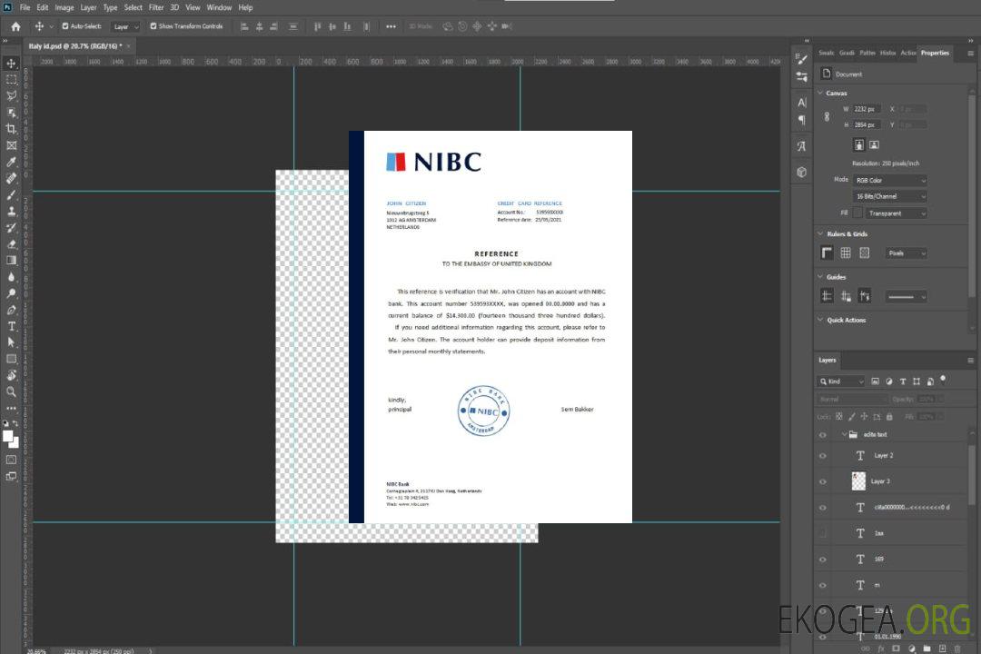 Pays , Bas , NIBC bank , reference template